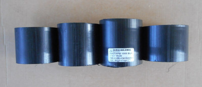 Rochling 2 1/2'' Diameter Black Ultem 1000 Rod - 4 pieces