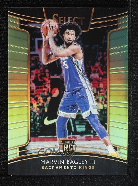 2018-19 Panini Select Concourse Neon Green Prizm 36/75 Marvin Bagley III #15 hs9