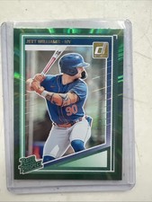 2025 Donruss Rated Rookie Jett Williams 167 Green Foil New York Mets 