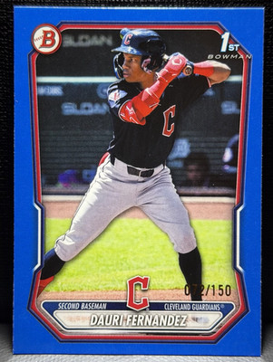 Bowman 2026 Dauri Fernandez 1st Bowman Blue /150 #BP-116 Guardians MLB