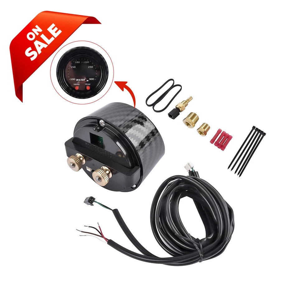 Kit de medidor de temperatura elétrico série X água ou óleo 2-1/16" digital - Imagem 3 de 4