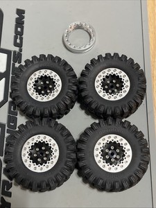 Injora 1.3β 0mm Offset Wheels With 64x24 Injora Obsidian Tires