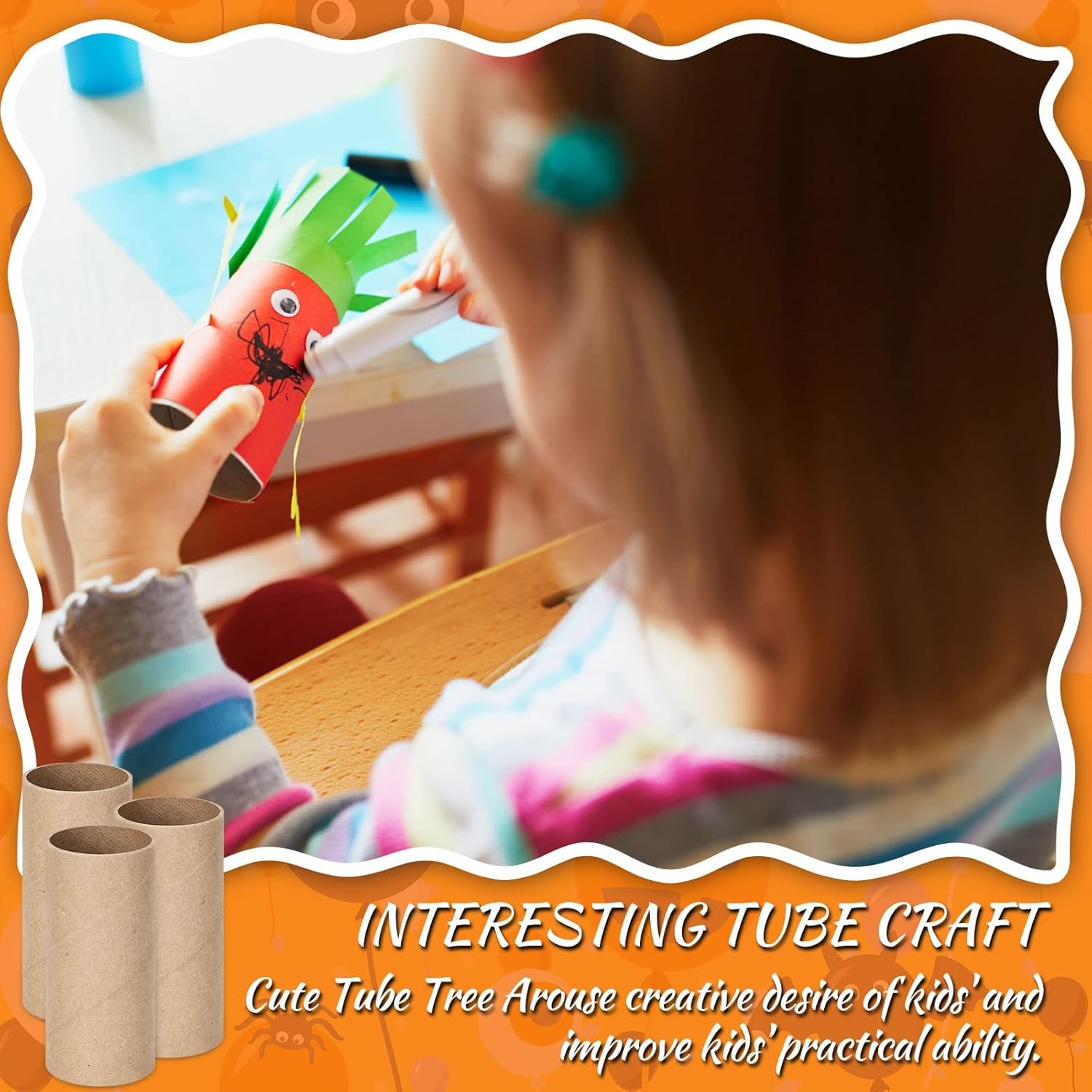 Craft Cardboard Tubes 100-Pack, Empty Rolls DIY School Projects