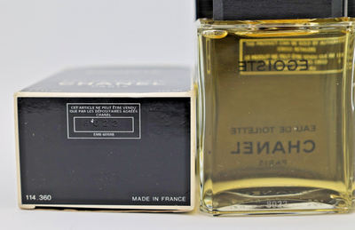 Chanel Egoiste EDT 125ml / 4.2 oz Vintage 1990 Batch Splash Bottle Chanel Egoiste EDT 125ml / 4.2 oz Vintage 1990 Batch Splash Bottle