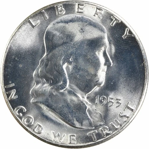 1953-S Franklin Half Dollar Choice BU Uncertified #729