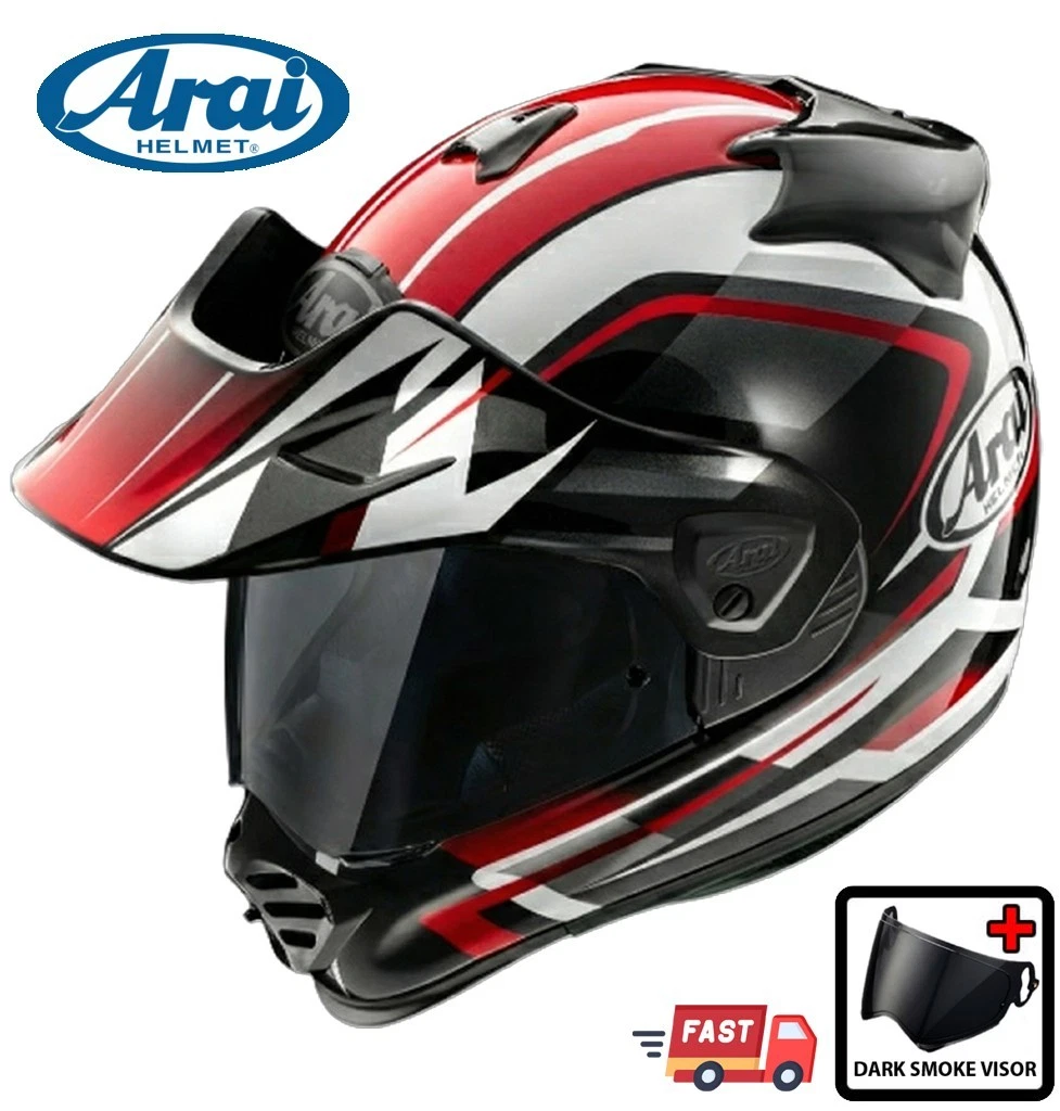 Arai Motocross/Enduro Red Motorcycle & Powersports Helmets for