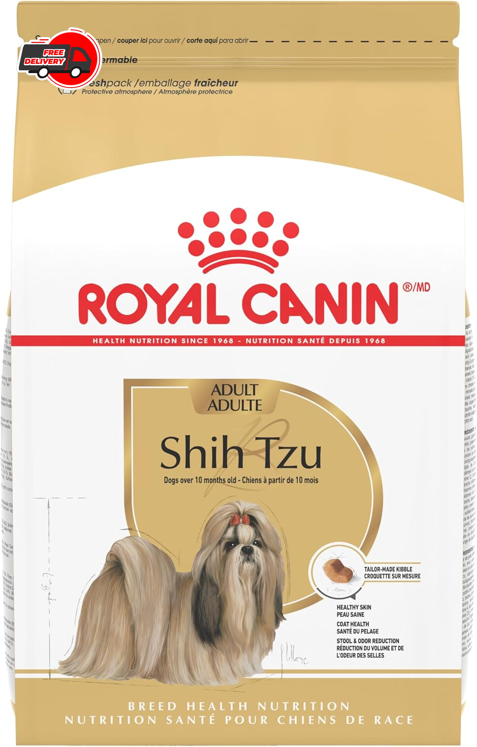 Royal Canin Shih Tzu Adult Breed Specific Dry Dog Food, 2.5 lb bag