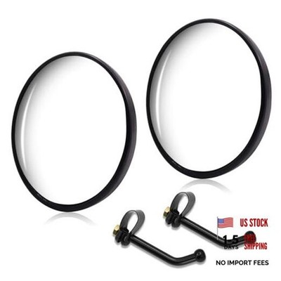 Biqing 2PCS Round Convex Mirror 5.7'' Large Sspot Mmirrors for Trucks 2x