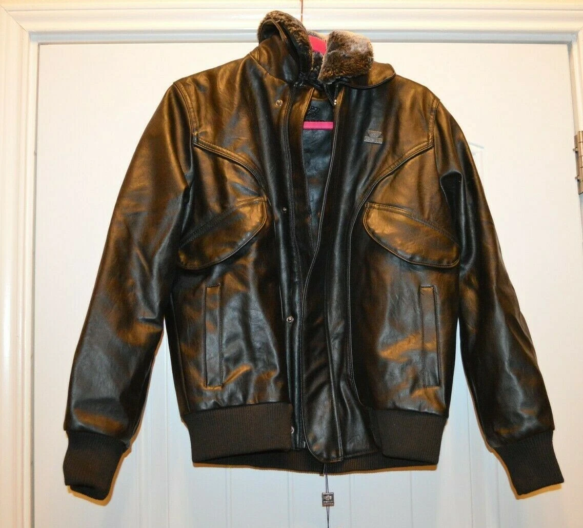Emporio & co leather jacket fake sale