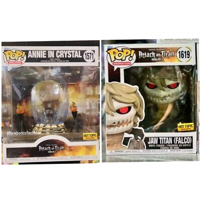 Funko Pop Annie In Crystal & Jaw Titan Hot Topic Exclusive Attack