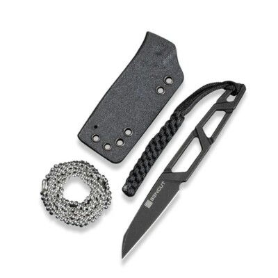 S230951 Sencut TEXO Black Neck Reverse Tanto 9Cr18MoV Blade and Skeletonized Han