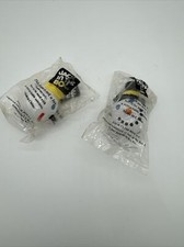Set Of 2 VTG Jack In The Box Antenna Ball Toppers Original And Snowman NEW