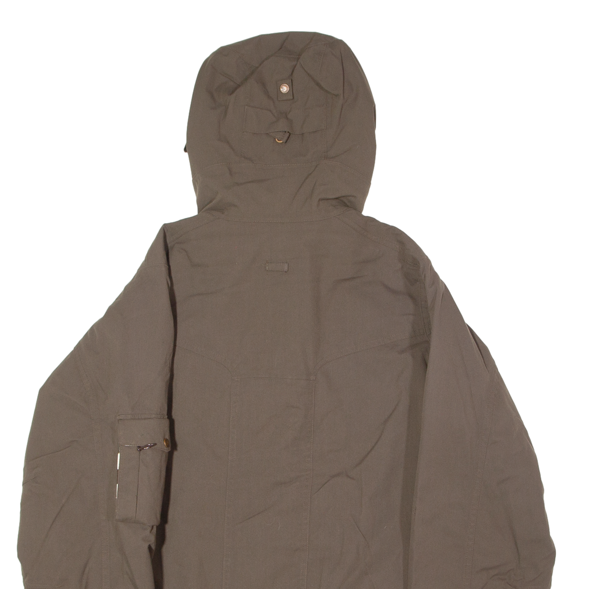 SALOMON Cappotto Parka Uomo Marrone Tela con Cappuccio L