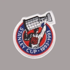 1993 NHL 100th Anniversary Stanley Cup Trophy Patch English Version