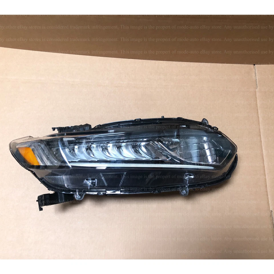 Halogen LED Headlight Assembly for 2018 2019 2020 Honda Accord Pair 2pcs Set  - Image 3 of 4