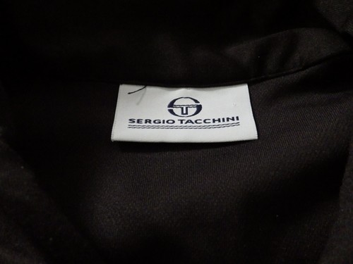 Sergio Tacchini Polo Shirt Black Lime Green Large - Picture 14 of 15