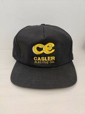 Vintage USA MADE CE Casler Electric Trucker Hat Snapback Cap NOS NWOT vtg