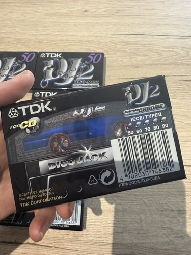 5 Cassette Audio Vierge TDK DJ2 50 - K7 Chrome Collector Neuf - Foto 3 di 3
