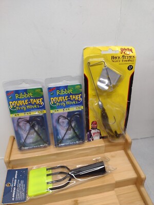 Lot of Stanley SRDT-50 Double Take Frog Hooks Hack Attack