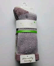 Gold Toe Women's Lodge Collection Terry Camp Crew 2 Pairs Socks Size 6-9