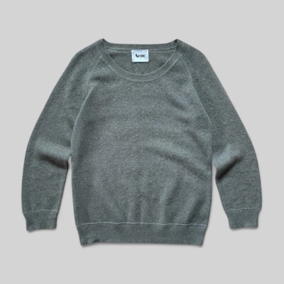 Acne Studios Damen Pullover grün Angora/Nylon Mischung - Größe M