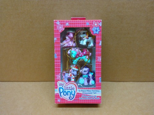 My Little Pony 5 Stück Mini Holiday Ornament Set 2004 Kurt Adler Santa's World