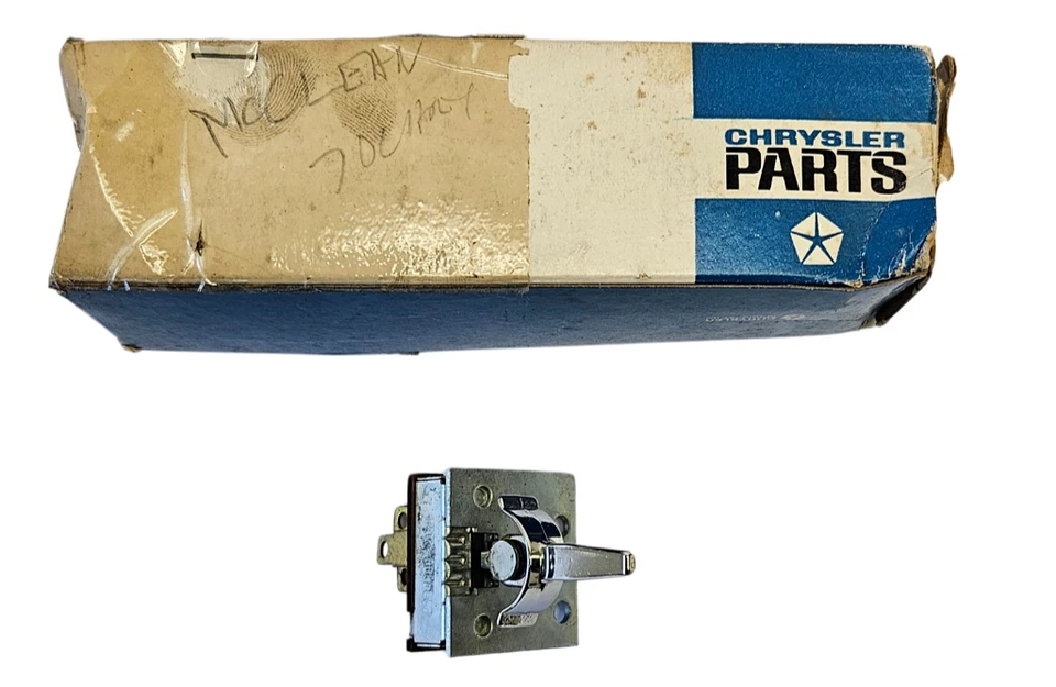 Interruptor soplador de aire acondicionado y calefacción Chrysler 1969-1971 2884300 nuevo de stock Foto 2 de 4