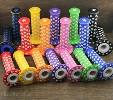 Old School BMX Bike STAR GRIPS Vintage Hutch Bicycle MTB Fixie Schwinn Cruiser