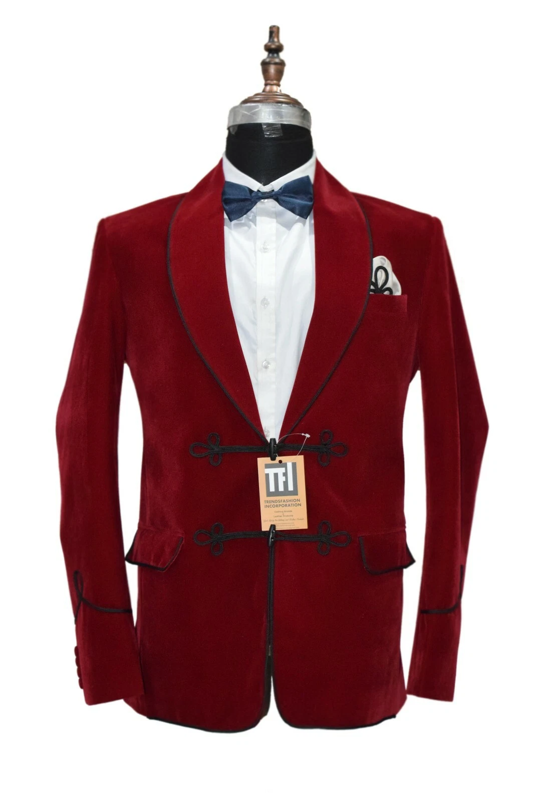 Man Red Smoking Jackets Designer Party Wear Blazer UK