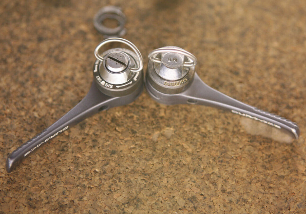 Vintage Shimano Dura Ace / SL7402 8 speed frame downtube shifters
