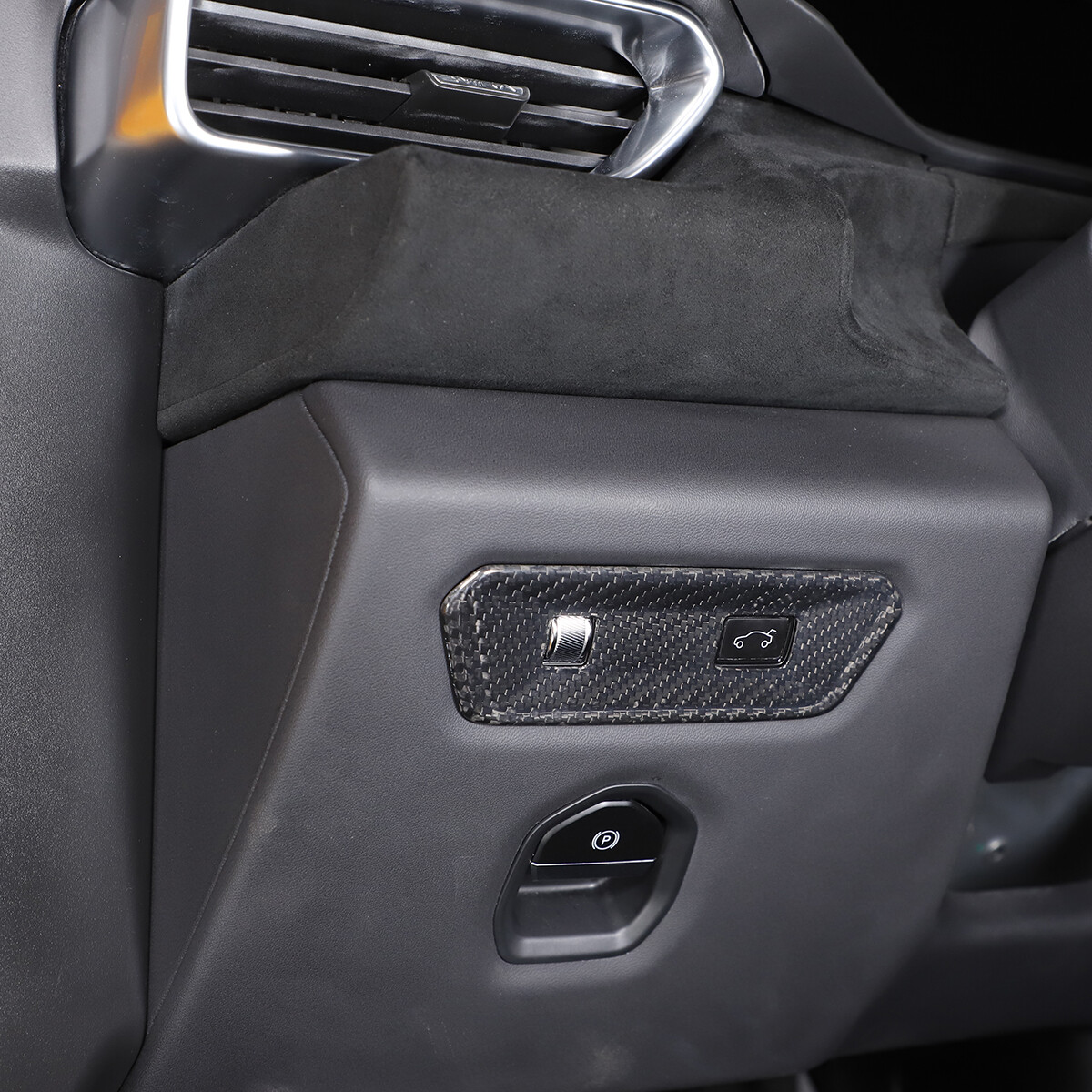 Real Carbon fiber Door Tailgate Switch Button Cover Trim For Lotus EMIRA 2021-25