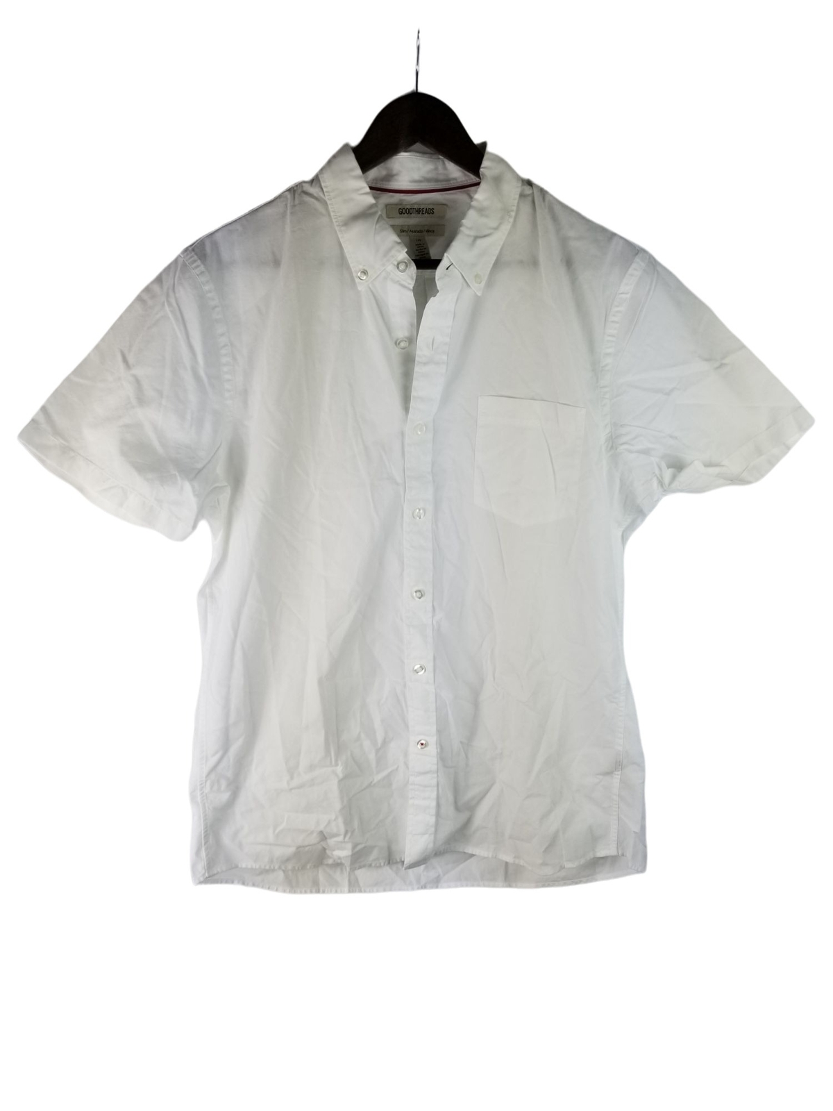 Goodthreads Short Sleeve Button Down Top Large Me… - image 1