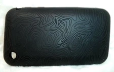 Black Latex Wavy Lines Soft Cell Phone Case Cover