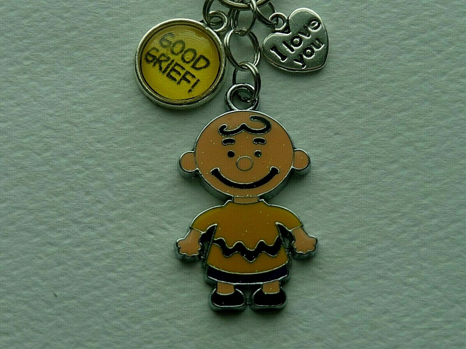 PEANUTS CHARLIE BROWN GOOD GRIEF LOVE CLIP 2021new shipping free KEY BACK PURSE Cheap super special price CHAIN