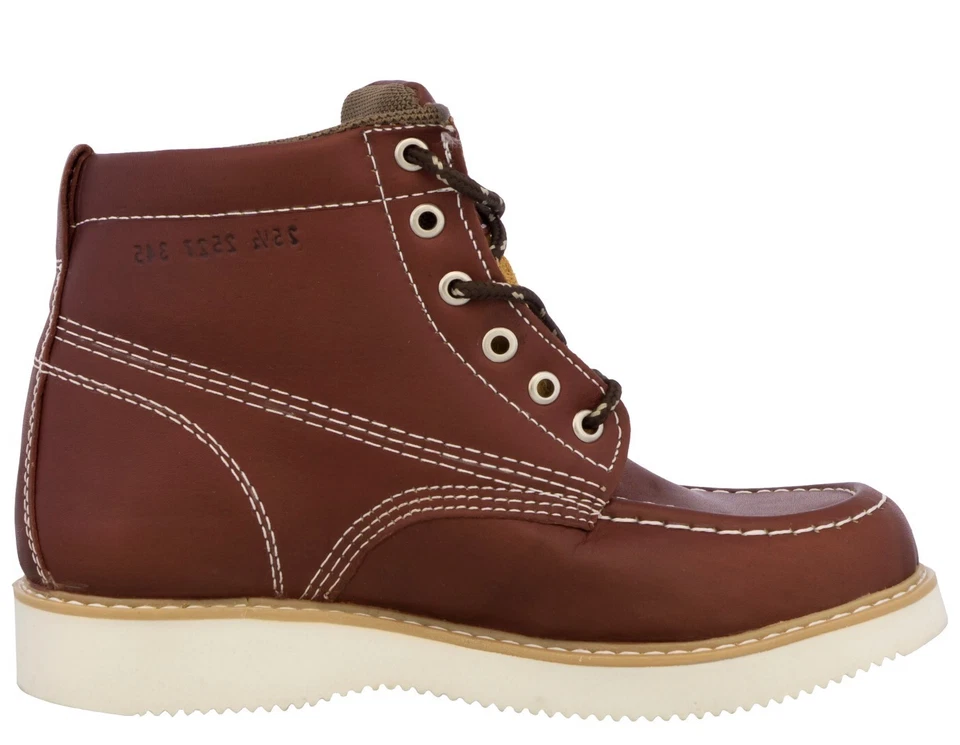 Botas de Trabajo Para Hombre Antideslizantes Cedrón Punta Suave Cordones Botas Trabajo Talla 12 Foto 3 de 4