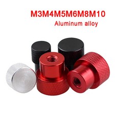 Knurled Thumb Nuts Aluminum Alloy Hand Grip Knobs M3 M4 M5 M6 M8 M10 Blind Hole