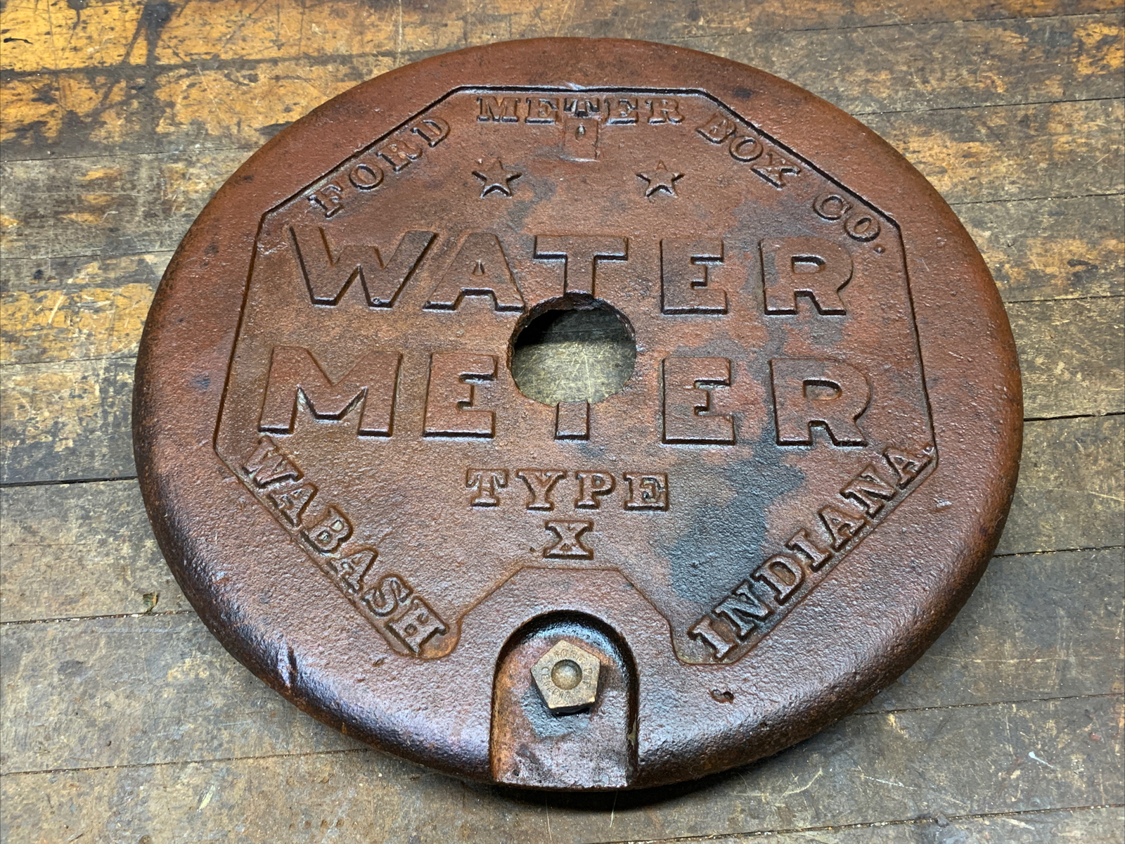 Vintage Cast Iron Water Meter cover eBay