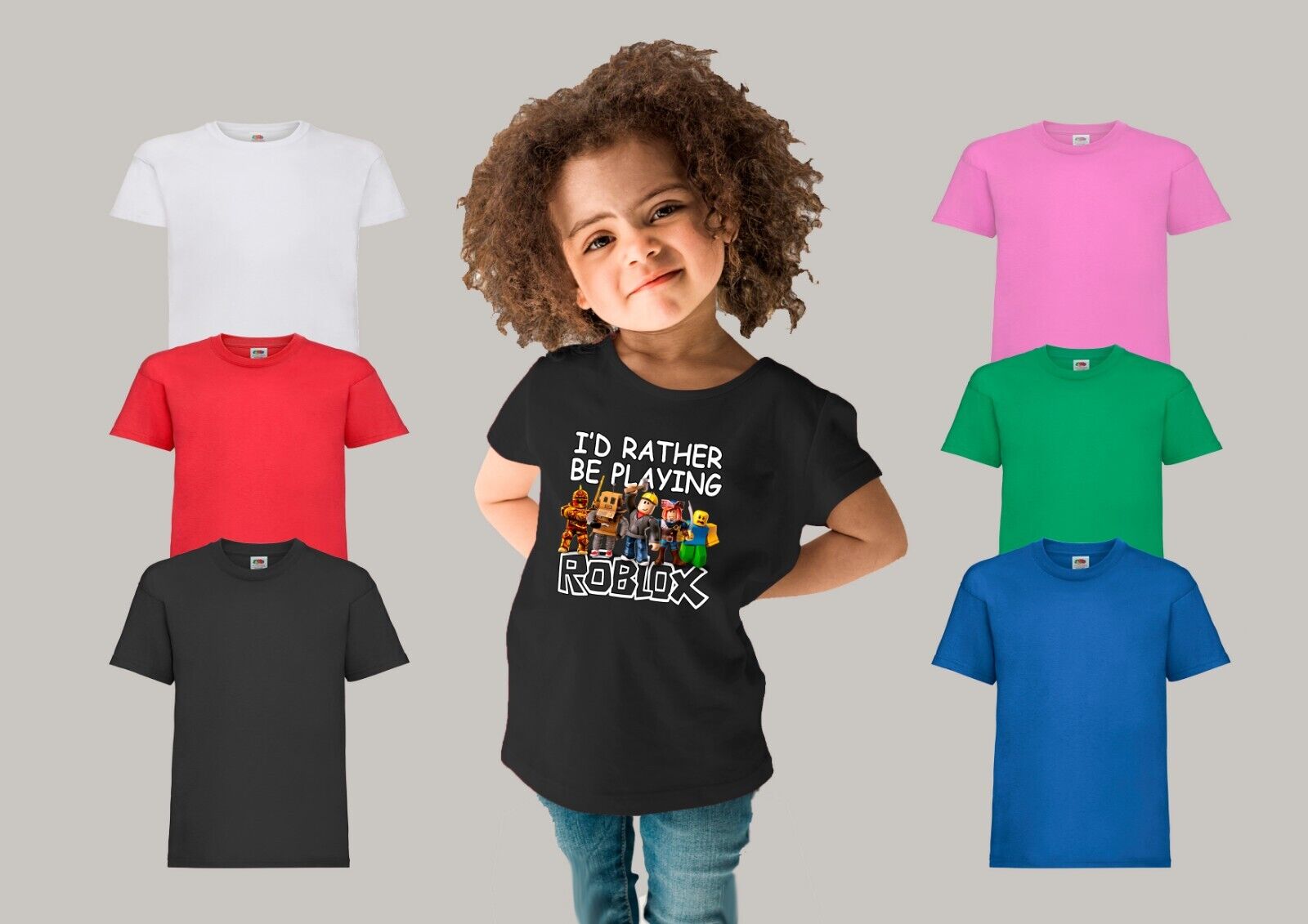 I'd Rather Be Playing Roblox T-Shirt - Child & Adults