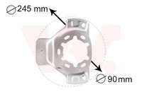 VAN Wezel Spritzblech Bremssch. 3742371 Opel