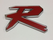 3d Type R Jdm Logo Red Badge Abs Emblem Car Auto E-1511pr