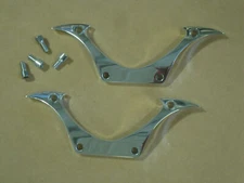BIG DOG MOTORCYCLES OEM FRONT FENDER BRACKETS POLISHED RIDGEBACK K-9 CHOPPER