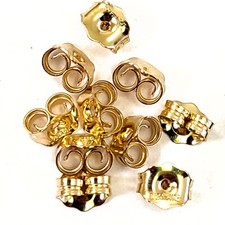 14K Gold Filled Earring Backs 10pcs 5pairs Ear Nuts Backs Clutch Studs Butterfly
