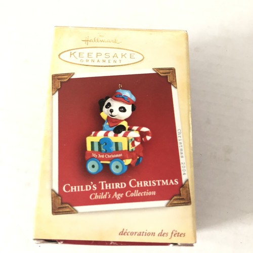 Hallmark Child's Third Christmas Peppermint Express 2004 Ornament In Box - Picture 7 of 7