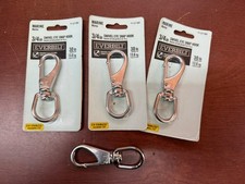 Lot Of 4 3/4  Swivel Eye Stainless Steel Snap Hooks