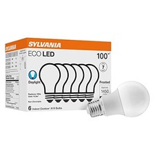 LED Light Bulb A19 E26 Daylight 1450 Lumens 14.5W 6 Pack