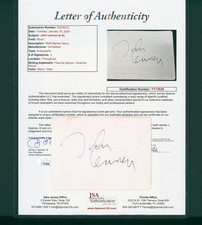 JOHN LENNON AUTOGRAPHED PAGE HAND SIGNED w/ JSA COA LOA LONDON 1971 THE BEATLES