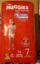 Huggies Little Movers Disney Baby Diapers, Size 7 - 14 Count, Unisex Over 41 Lb