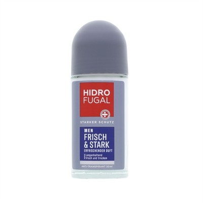 3 x Hidrofugal Men Frisch & Stark Deo Roll-on je 50ml Antitranspirant