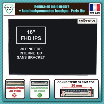 POUR BOE-HYDIS NV160WUM-N41 V8.1 16.0" WUXGA IPS ÉCRAN ÉCRAN PANNEAU MAT - Photo 1/2