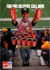 VINTAGE 1993 COCA COLA GREEN BAY PACKERS FOOTBALL GAME  PRINT AD